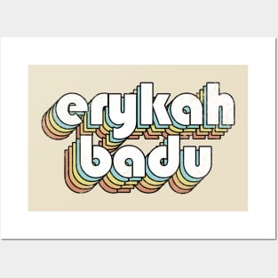 Erykah Badu - Retro Rainbow Letters Posters and Art